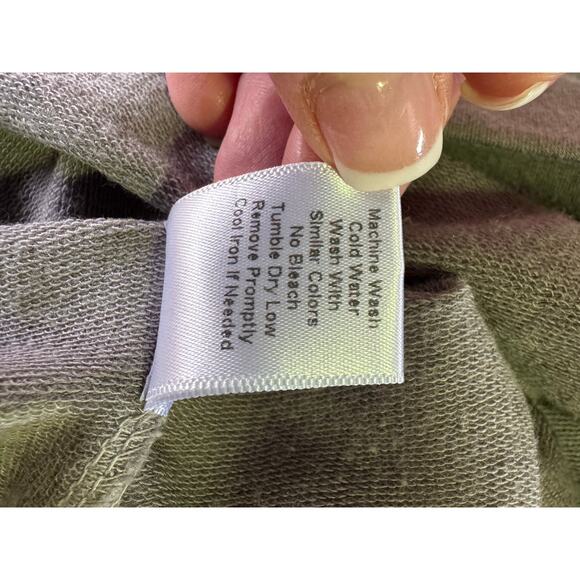 Pj harlow IZZY Sweatshirt silver gray color with satin cuffs size medium - Picture 9 of 16